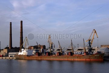 Cargo liner rusted port of Claipeda Lithuania [AT]