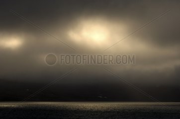 Sonne über Stanwell Fletcher Lake Somerset Island