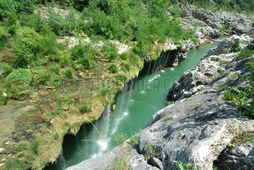 Waterfall in Hérault gorges France