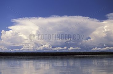 Cumulonimbus on Mackenzie river Canada