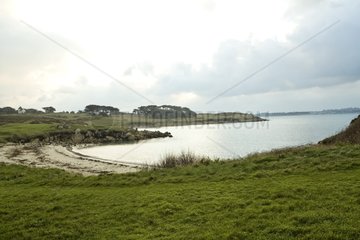 Coastal landscape of Batz island France