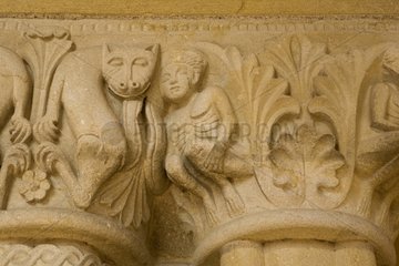 Basrelief an die Basilika der Paray Le Monial Bourgogne