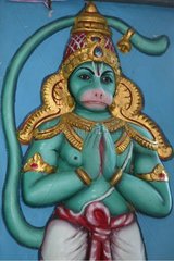 Représentation du dieu singe Hanuman Singapour