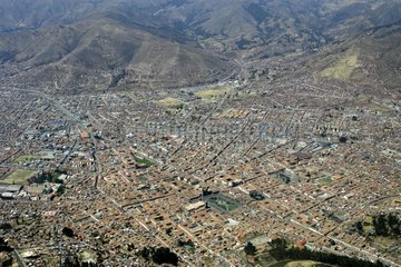 Luftaufsicht des Armes Cuzco Peru