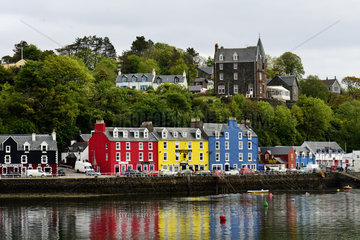 Colored houses of Tobermory - Isle of Mull Hebrides Scotland