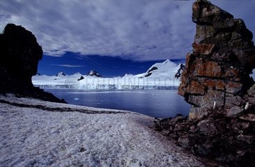 Landscape of Half Moon Island Antarctic