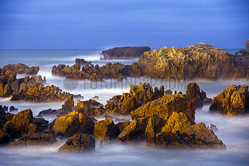 Rocky shore at dawn - Cantrabia Spain