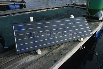 Solar panel used in fish breeding France