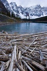 Lake Moraine Banff NP Rocky Mountains Alberta Canada
