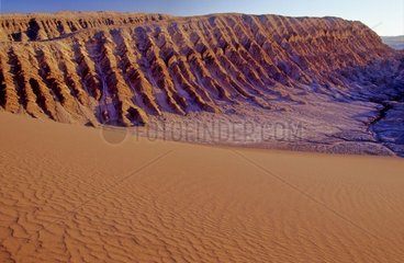 Valley of the moon desert of Atacama Chile