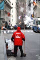 Sweeper in Manhattan New York