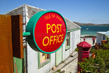 Post office - Iona island Inner Hebrides Scotland