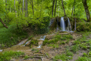 Cascade in Chaumour Forest - Burgundy France