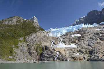 Glacier Balmaceda  surroundings of Puerto Natale  Magallanes and Chilean Antarctica  Chile