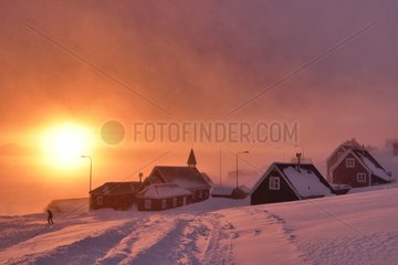 Ittoqqortoormiit village  February 2016  Greenland