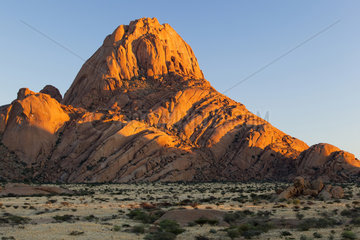Rock formation in the desert - Spitzkoppe Namibia