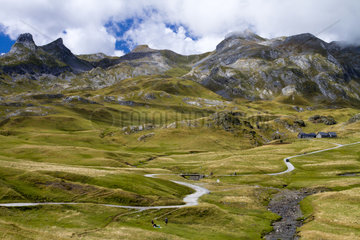 Ossau Valley landscape - Pyrenees France