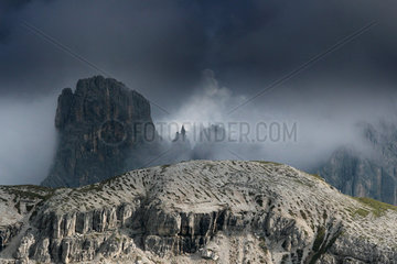 Tre Cime di Lavaredo  Naturpark Drei Zinnen  Dolomites  Italy