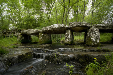 Megalithic bridge of Lablachere  Ardeche  France