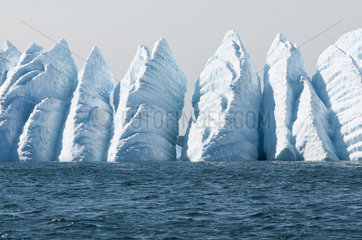 Iceberg nicked by ocean currents - Greenland