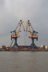Haiphong commercial port  second largest in Vietnam