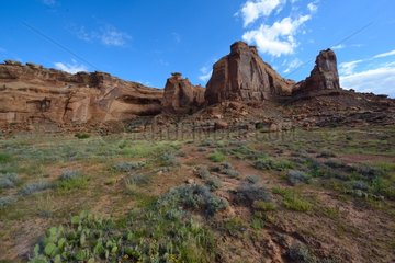 Eroded mesa - Navajo reservation Arizona USA
