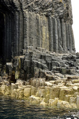 Columnar basalt - Isle of Staffa Inner Hebrides Scotland