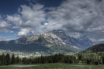 View from Baita Piè Tofana - Dolomites Italy