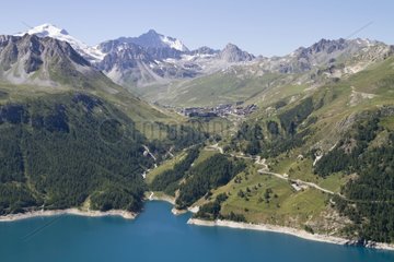 Tignes and Chevril Lake - Alps Tarentaise France