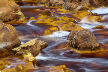 Red water loaded with Iron Rio Tinto - Andalusia Spain