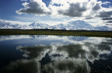 Alaska range and Mac Kinley mount Alaska