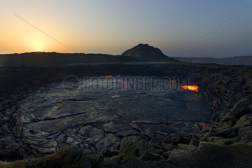 Erta Ale volcano at dawn  Great Rift valley  Afar region  Ethiopia