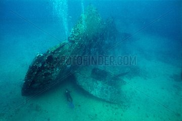 Wreck of an english steamboat in Yemen Red Sea