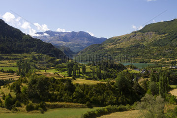 Agricultural landscape - Tena Valley Pyrenees Spain