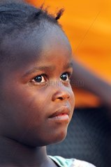Portrait of a child Herero in Namibia