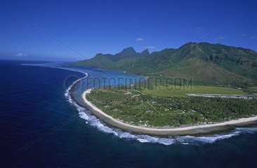 Atoll in Polynesien Moorea Pazifik Ozean