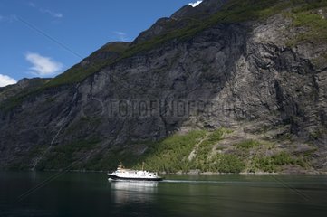 Cruise Ship in Geirangerfjord - Norway