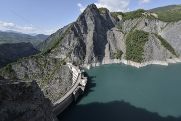 Monteynard dam  Isere  Alpes  France
