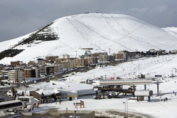 Alpes-d'Huez ski resort in Isère France