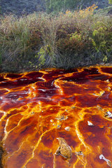 Red water loaded with Iron Rio Tinto - Andalusia Spain