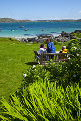 Resting on the shore of the island of Iona - Inner Hebrides