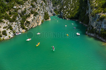 Sainte Croix Lake  Gorges du Verdon Natural Park  Alpes Haute Provence  France  Europe