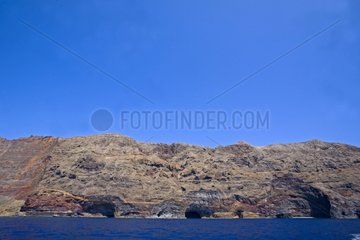 Landscape of Islas Desertas Natural Reserve Portugal