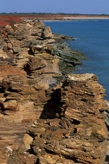 Eroded rock coast Australia