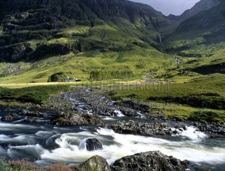 House riverside Coe Glencoe Highlands Scotland