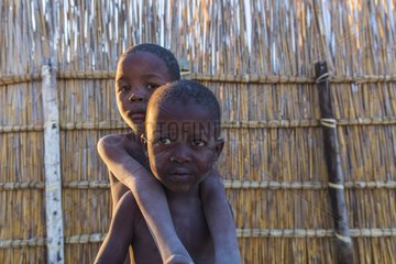 Boys in a village - Okavango Delta Botswana