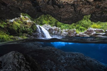 Langevin River from a cave  Saint-Joseph  Reunion Island