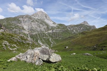 Landscape of Val des Fours - France Alps