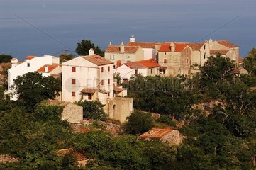 Maisons du village de Cres Croatie