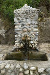 Fountain Baghjuccia at roadside to Cargèse   Corsica  France